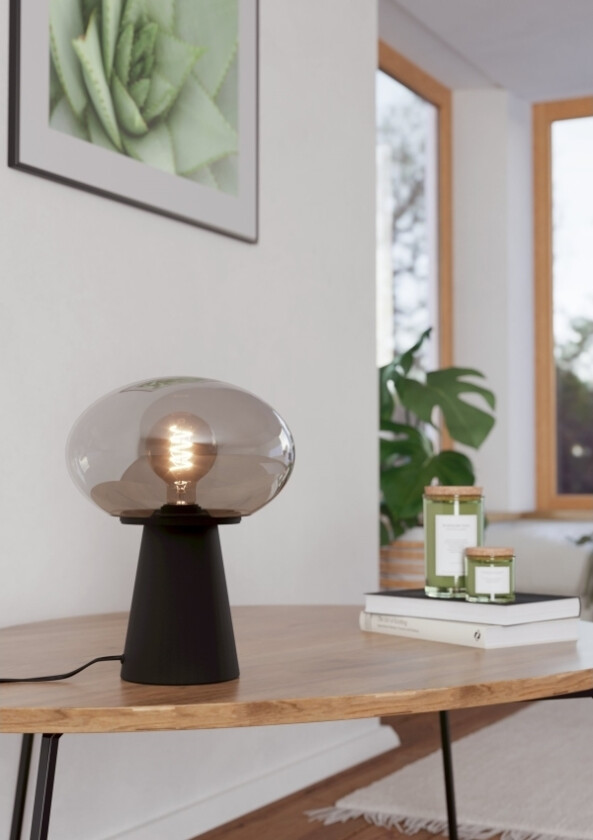 Eglo Madonnina Bord H325 Sort/Grå/Transp.