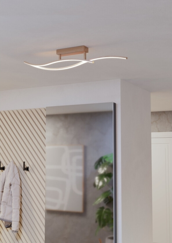 Eglo Grisolia Loft L849 12W 1500Lm 4000K Træfarvet