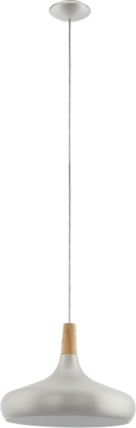 Eglo Sabinar Pengel E27 Ø400 Sølv Fsc