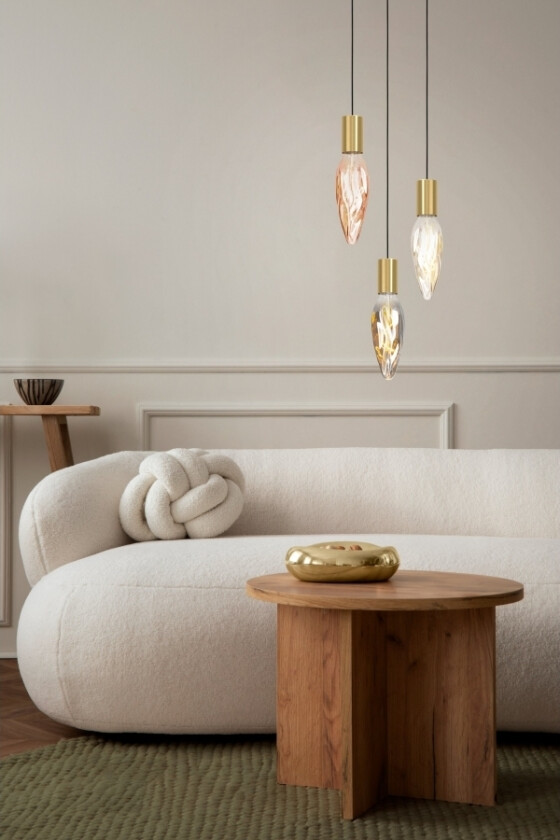 Eglo E27 Led Cf78 Kobberfarvet Dekorationspære Med Spiral Og Varmt Hvidt Lys