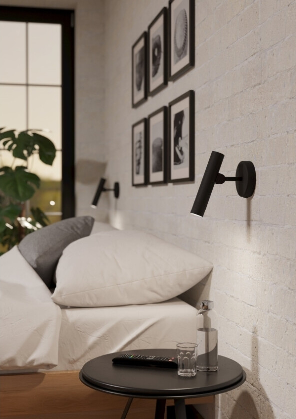 Eglo Negre Væg 480Lm Sort