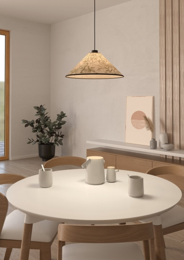 Eglo Oxpark Pendel Ø420 E27 Bambus Blad Lys