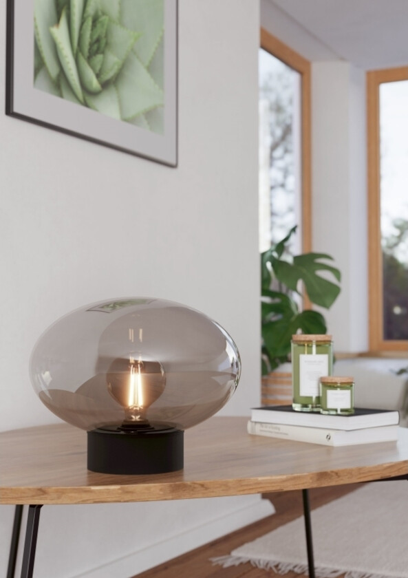 Eglo Madonnina Bord H270 Sort/Grå/Transp.