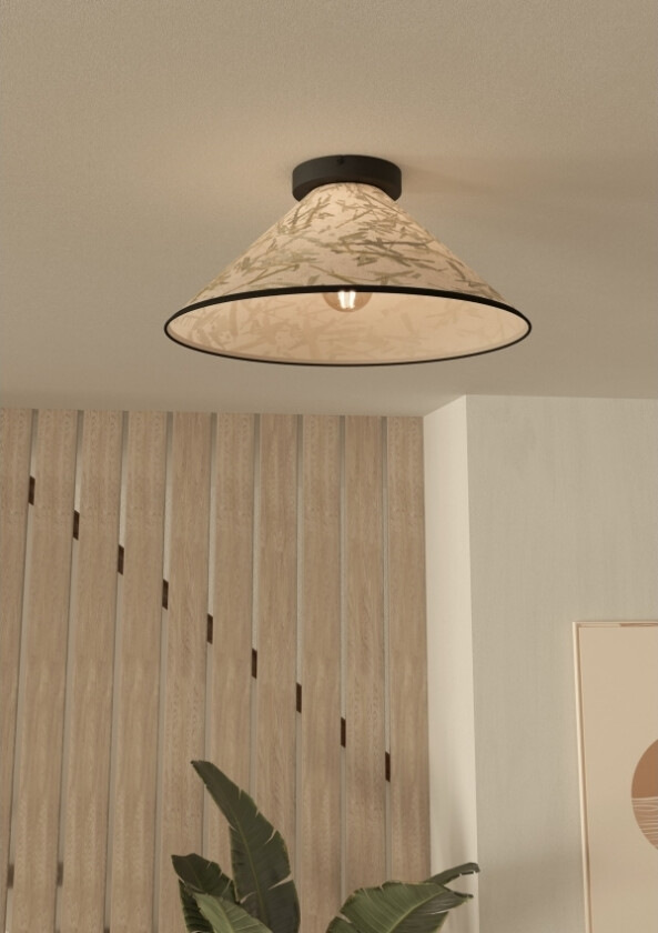 Eglo Oxpark Loft Ø420 3Xe27 Bambus Blad Lys