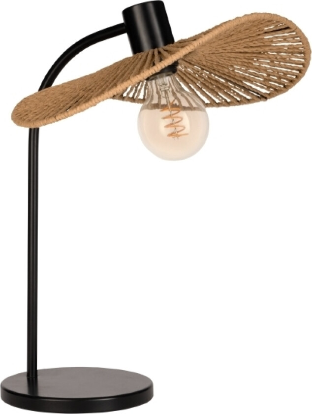 Eglo Siruela Bord H465 E27 Svart/Naturlig