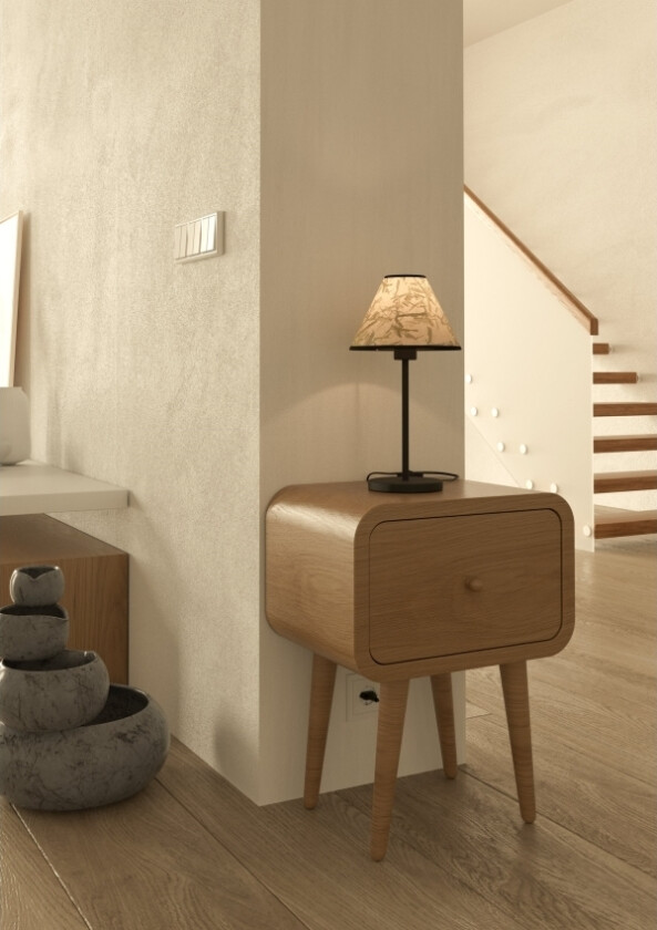 Eglo Oxpark Bord H415 E27 Bambus Blad Lys