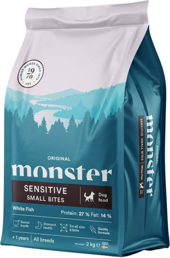 Monster Dog Original Sensitive White Fish Small bites (2 kg)