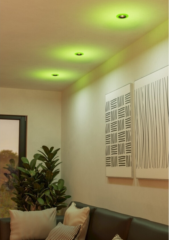 Eglo Calonge Indbyg. Sæt Ø98 3X520lm+Rgb Kant Fj.Betj. Sort/Hvid