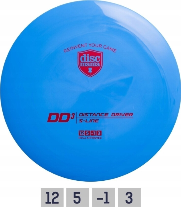 Discgolf Discmania Distance Driver S-Line Dd3 Blå 12/5/-1/3