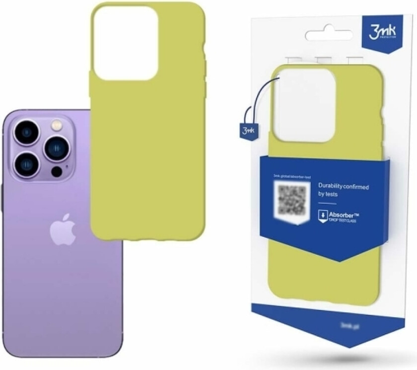 Iphone 14 Pro Max-Deksel Fra 3Mk Matt Case-Serien - Lime