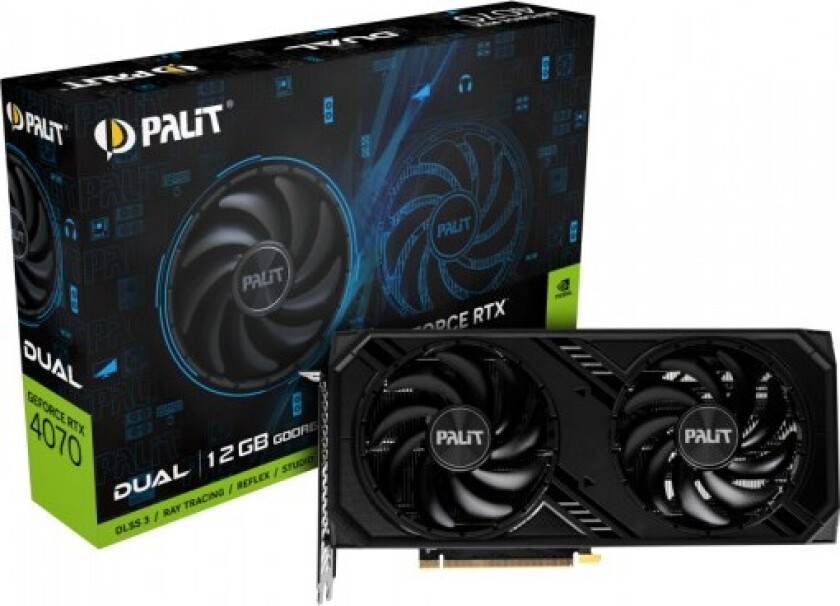 Rtx4070 Dual 12GB GDDR6 Grafikkort