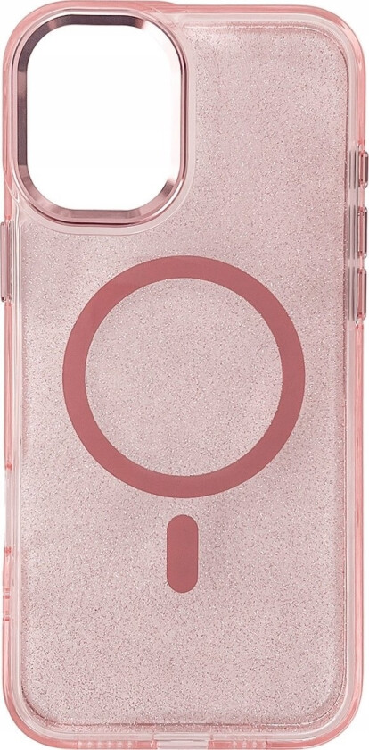 Etui Glitter Case Magsafe Na Iphone 16 Plus - Róowe Z Brokatem