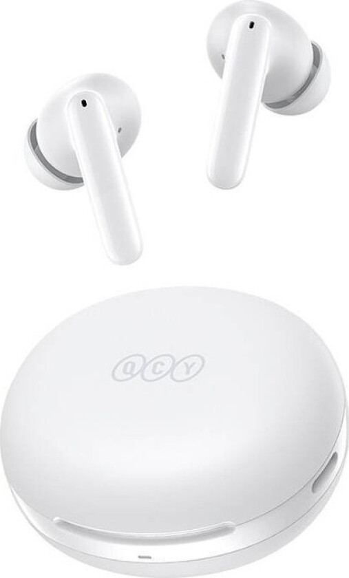 Tws Qcy T13 Anc2 Headphones, Anc (White)