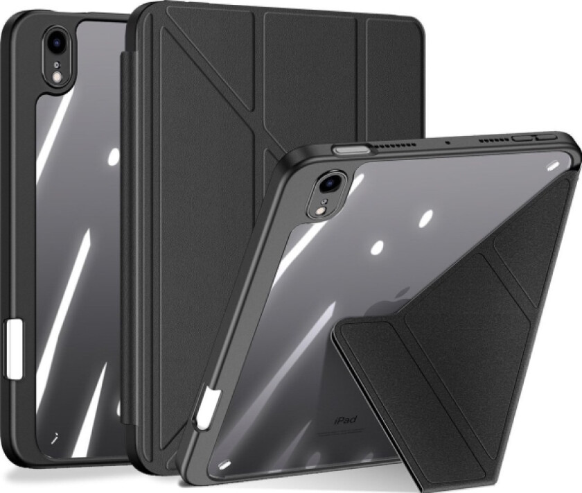 Magi Nettbrettetui For Ipad Mini 2021 Smart Deksel Med Stativ Og Oppbevaring For Apple Pencil Svart