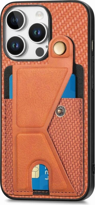 iPhone 16 Pro K-Formet Hybriddeksel - Oransje