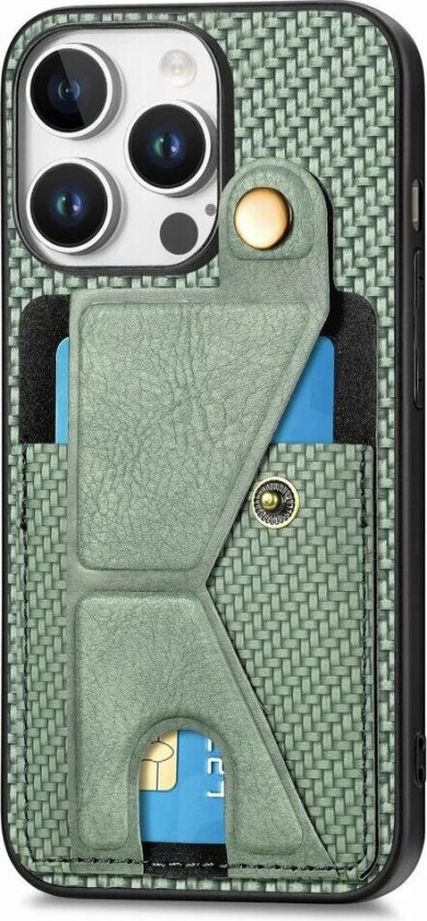 iPhone 16 Pro Max K-Formet Hybriddeksel - Grønn