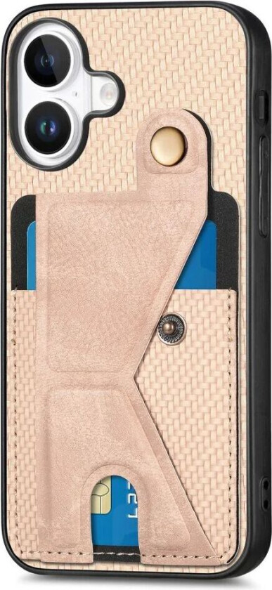 iPhone 16 K-Formet Hybriddeksel - Rose Gold