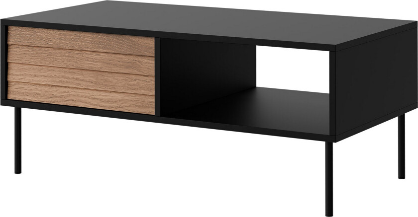 Belonger Sofabord 100 cm - Svart/Valnøtt