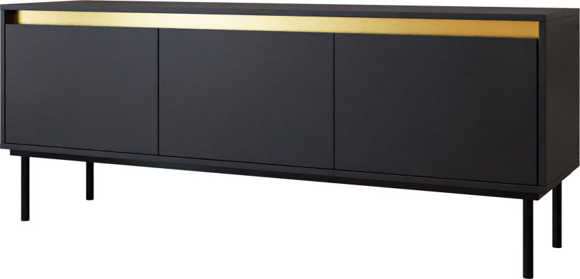 Hollander TV-benk 150 cm - Svart/Gull