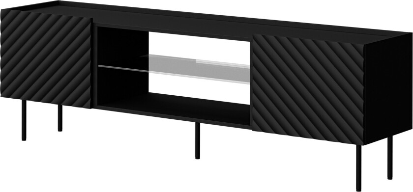 Munkedal TV-benk 181 cm - Svart