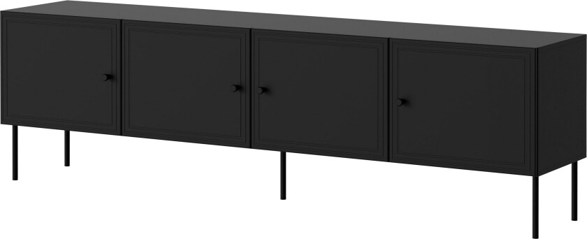 Laholm TV-benk 201 cm - Svart