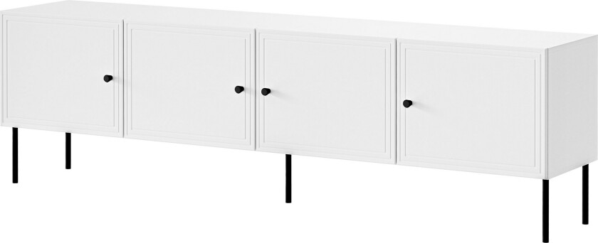 Laholm TV-benk 201 cm - Hvit