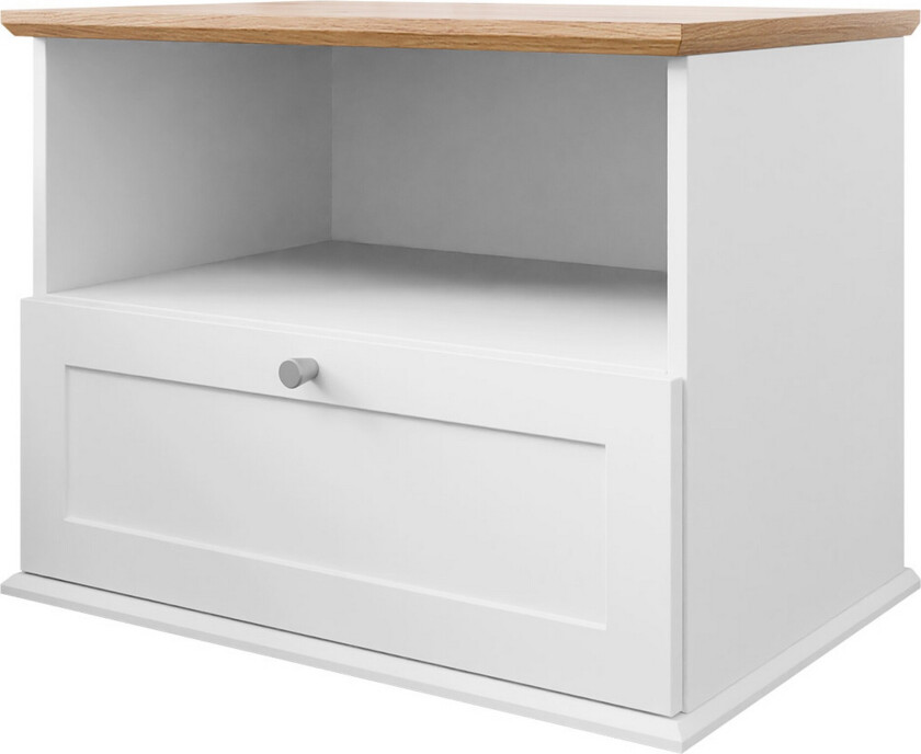 Hammerdal Nattbord 62 cm - Hvit/Eik