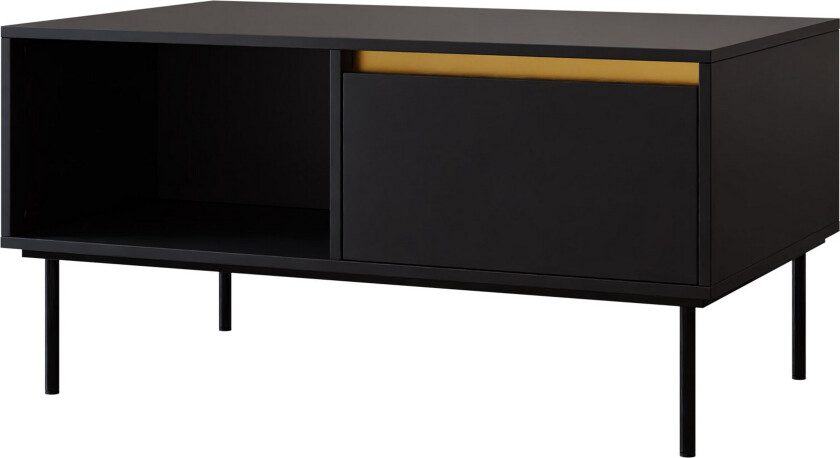 Hollander Sofabord 100 cm - Svart/Gull