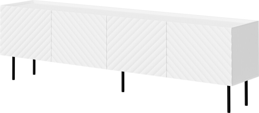 Munkedal TV-benk 200 cm - Hvit