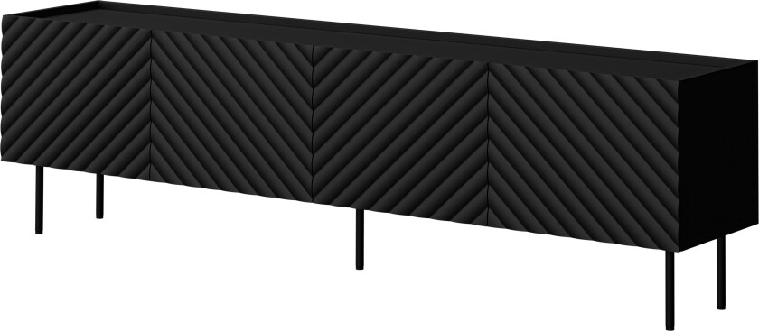 Munkedal TV-benk 200 cm - Svart