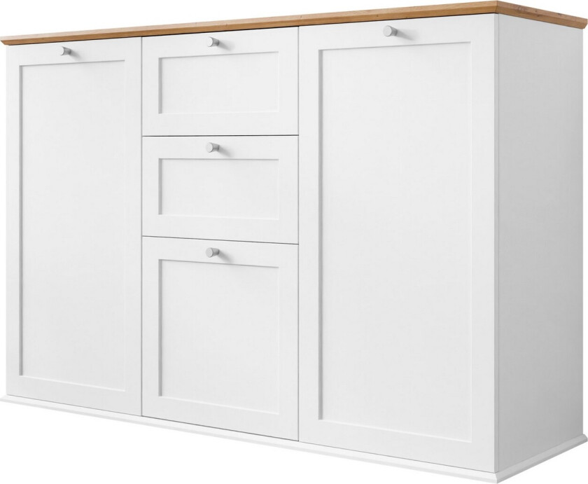 Hammerdal Kommode 137 cm - Hvit/Eik