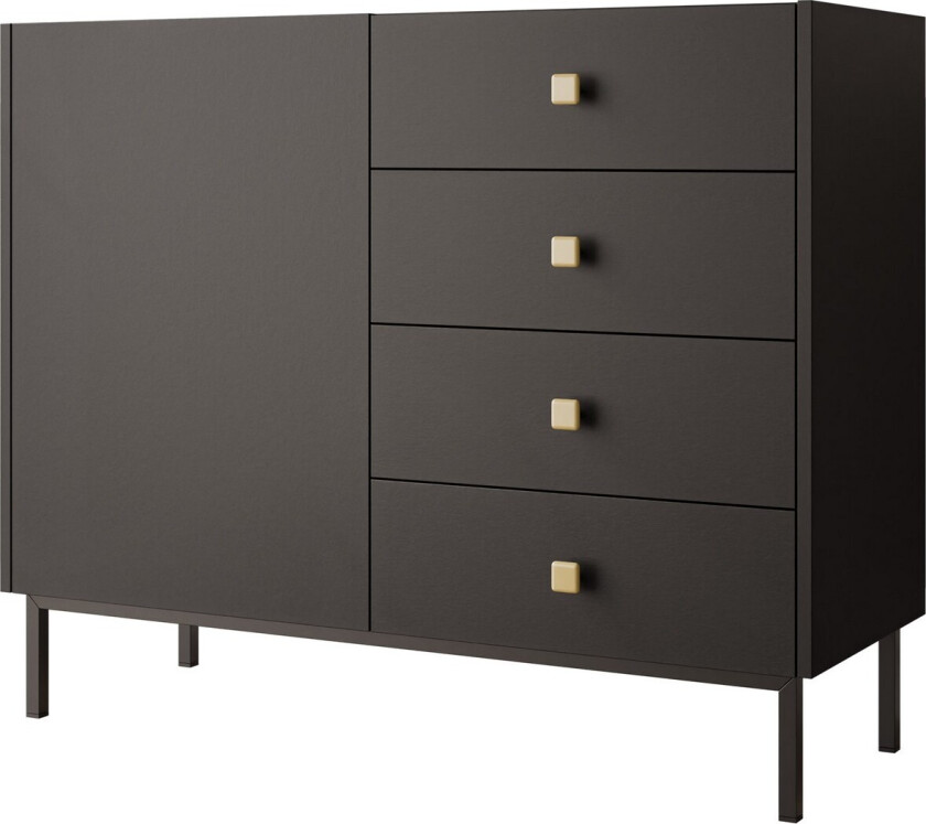 Hermann Kommode 100 cm - Svart