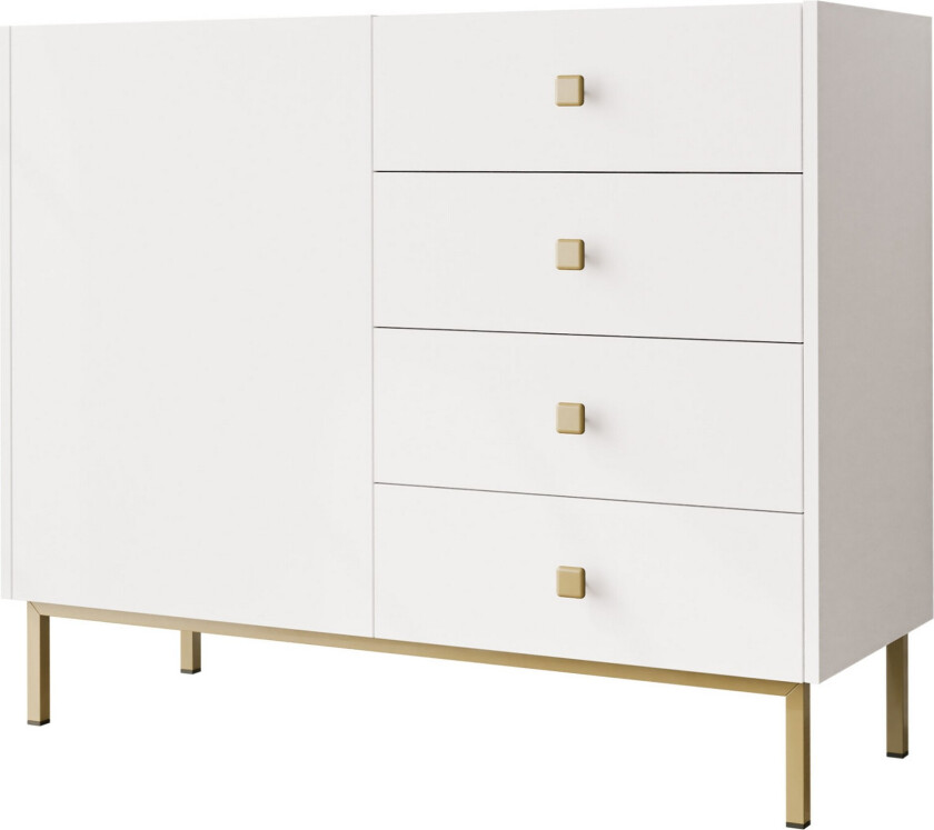 Hermann Kommode 100 cm - Hvit