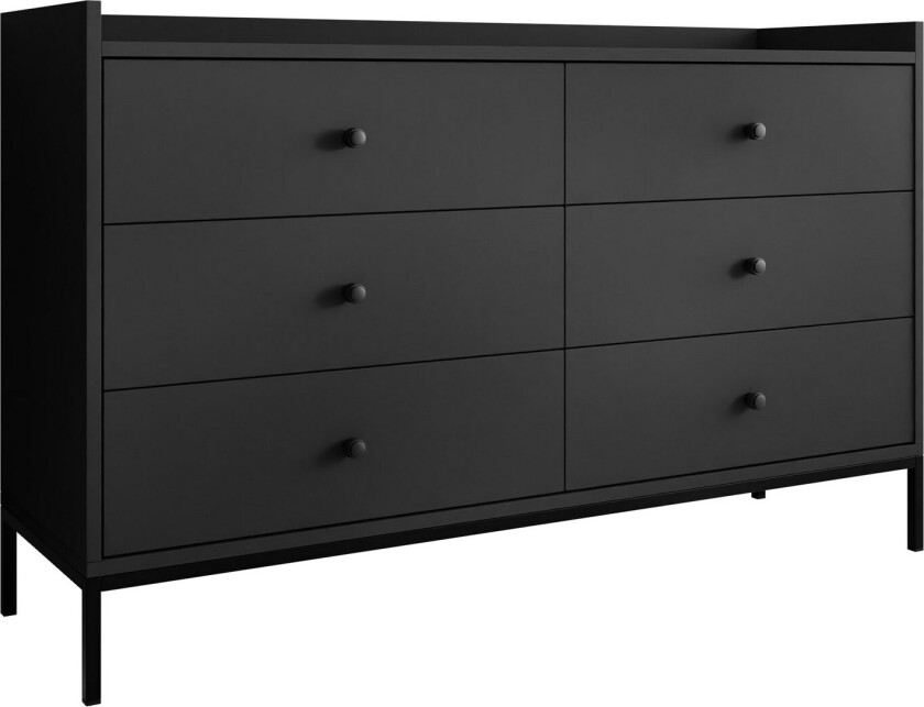 Mariestad Kommode 130 cm - Svart