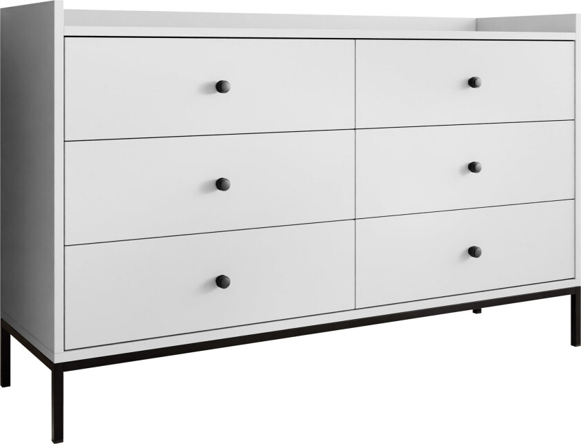 Mariestad Kommode 130 cm - Hvit