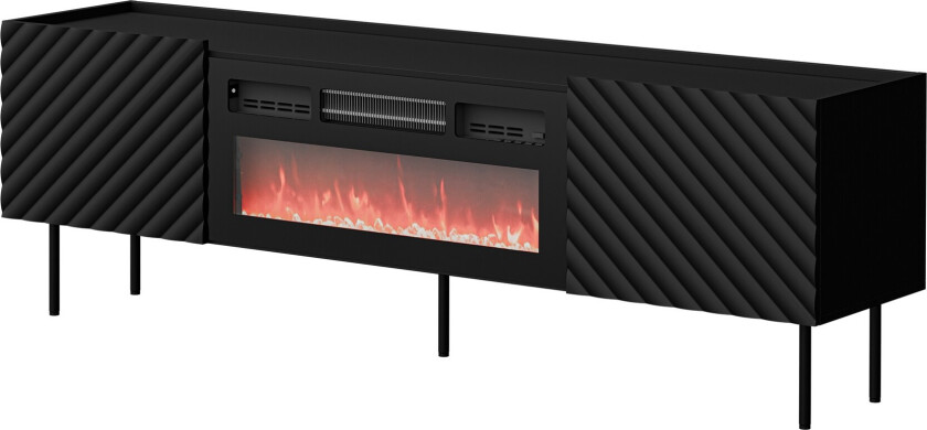 Munkedal TV-benk 181 cm - Svart