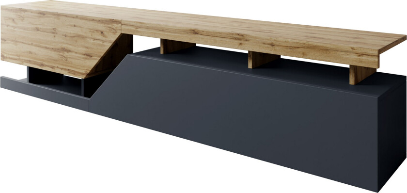 Ceelias TV-benk 200 cm - Antrasitt