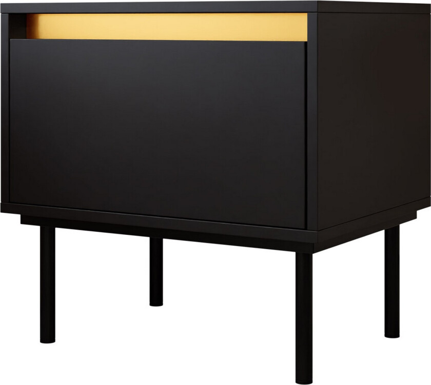 Hollander Nattbord 54 cm - Svart/Gull