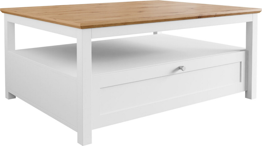 Hammerdal Sofabord 104 cm - Hvit/Eik