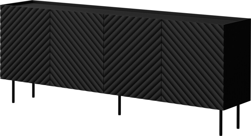 Munkedal Kommode 200 cm - Svart