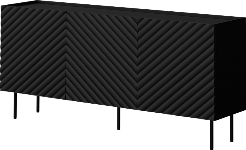 Munkedal Kommode 166 cm - Svart