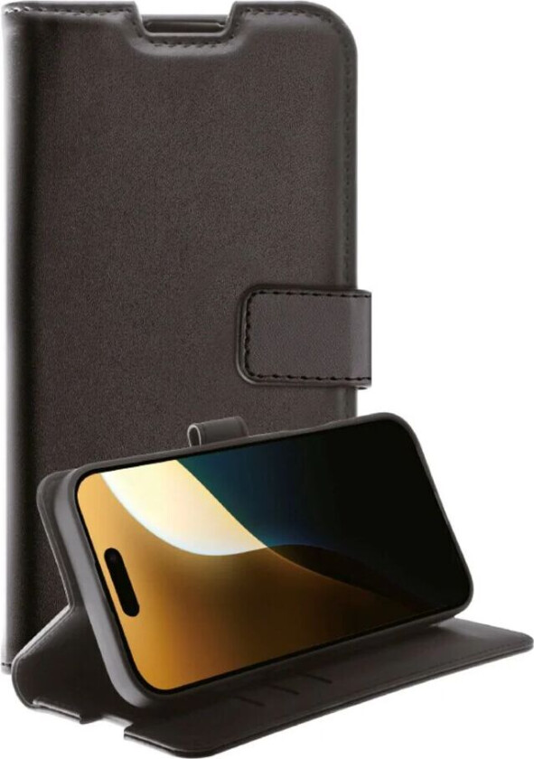 iPhone 16 Pro Max Vivanco Classic Wallet Kunstskinn Flipdeksel med Lommebok - Svart