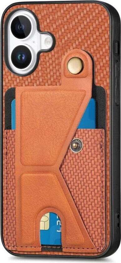 iPhone 16 Plus K-Formet Hybriddeksel - Oransje