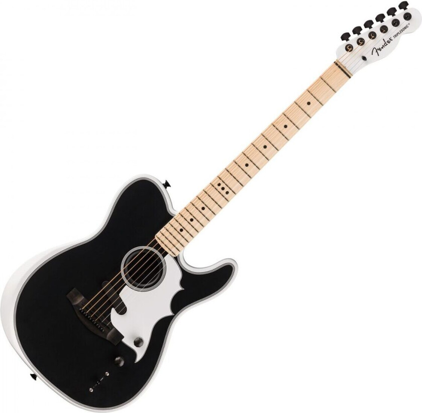 Limited Edition Jack White Triplesonic Acoustasonic Telecaster Satin Arctic White