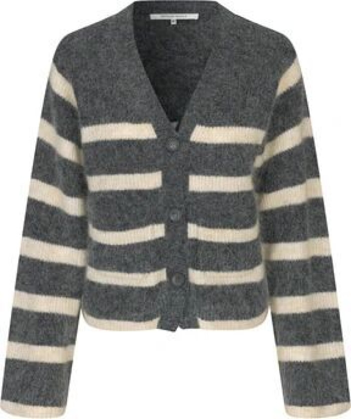 Second Female Ovalis Knit Wide Sleeve Cardigan - Volcanic Ash L