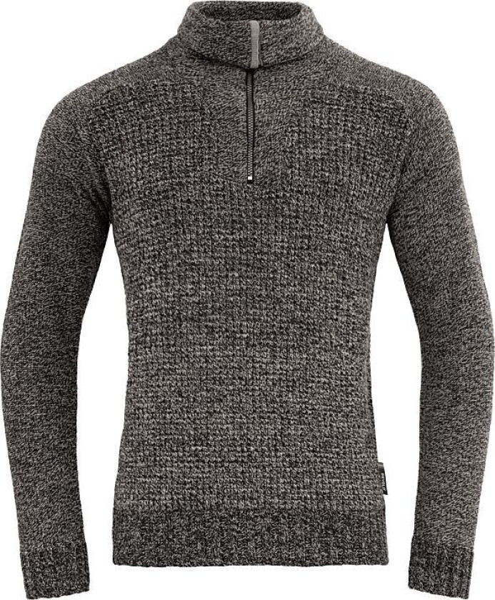 Men's Bispen Wool Zip Neck Ink M