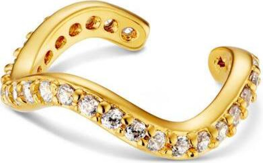 Jewellery Fine Pave Wave Ear Cuff