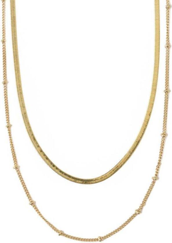 Jewellery Satellite Flat Snake Layered Chains Necklaces