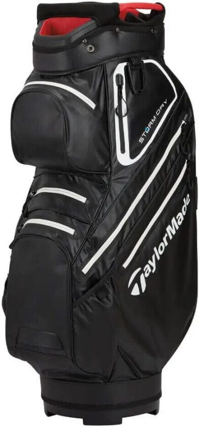 Bilde av Taylormade Storm-Dry Trallebag Sort/hvit