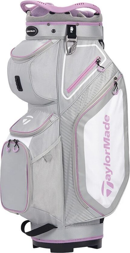 Taylormade Pro 8.0 Trallebag Grå/hvit/rosa